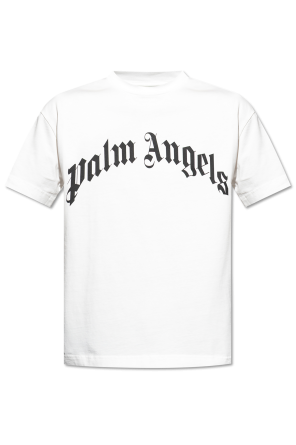 Black T-shirt with logo Palm Angels - Vitkac France